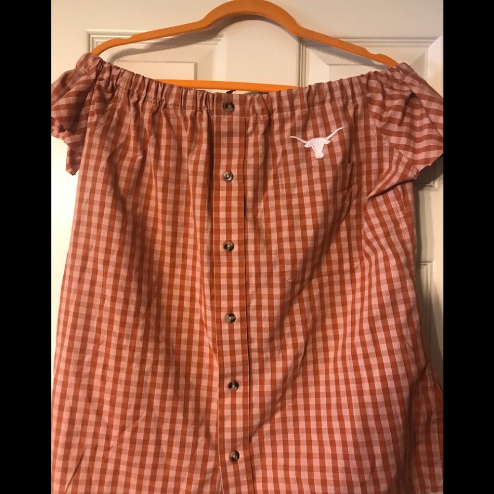 Texas off the shoulder blouse